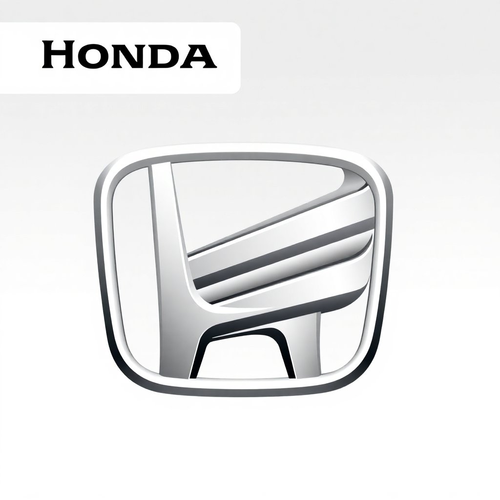 Professional vector logo of Honda brand, isolated on transparent or white background, high quality automotive brand logo