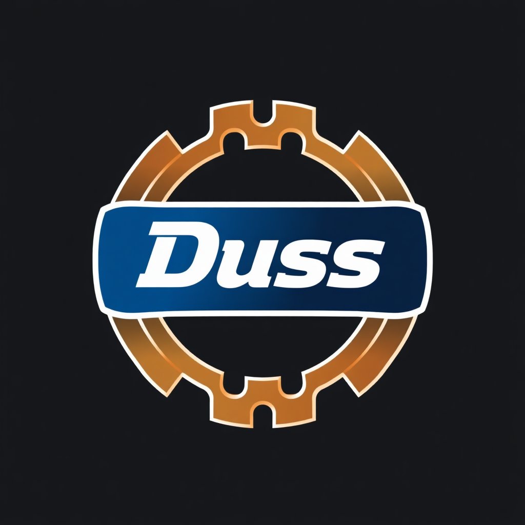 Professional vector logo of Duss brand, high quality industrial tool brand logo