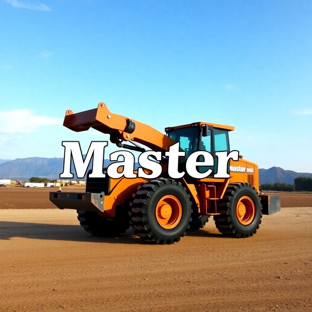 Professional vector logo of Master brand, high quality industrial equipment brand logo